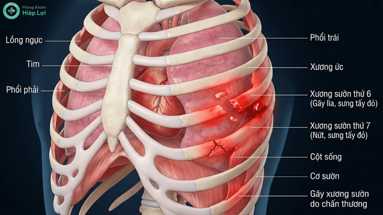 Gãy Xương Sườn: Cảnh Báo Biến Chứng Suy Hô Hấp & Phác Đồ Điều Trị Chuẩn Y Khoa