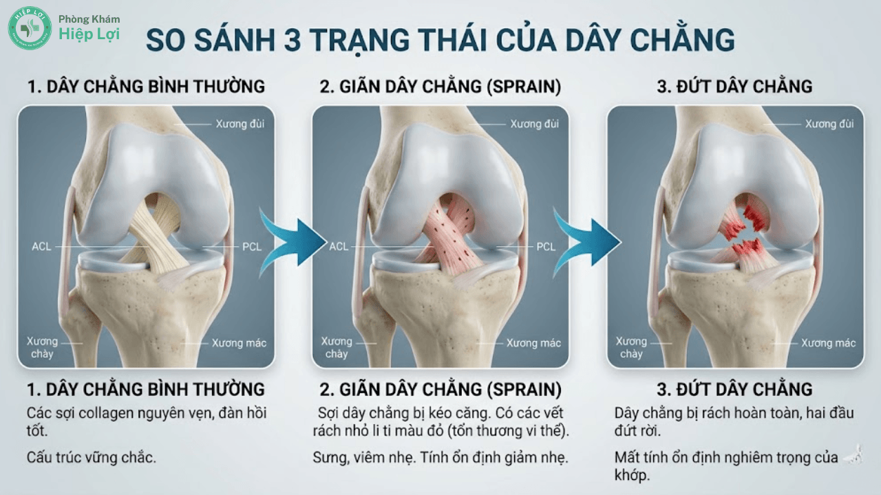 Giãn Dây Chằng: Nguyên Nhân, Dấu Hiệu Và Phác Đồ Sơ Cứu Chuẩn Y Khoa