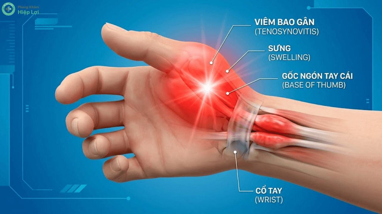 Viêm Bao Gân De Quervain: Dấu Hiệu Cảnh Báo & Phác Đồ Trị Liệu